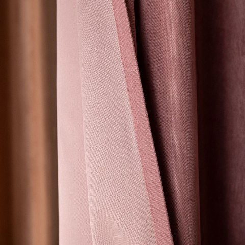 MILAS SOFT Zasłona gotowa na przelotkach, 250x140cm, kolor 019 pudrowy różowy; ciemny MILAS1/ZGP/019/1402 MILAS SOFT Zasłona gotowa na przelotkach, 250x140cm, kolor 019 pudrowy różowy; ciemny MILAS1/ZGP/019/1402