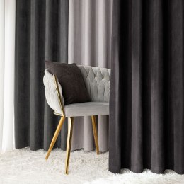 MILAS SOFT Zasłona gotowa na przelotkach, 250x140cm, kolor 033 antracyt MILAS1/ZGP/033/140250/1