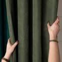 MILAS SOFT Zasłona gotowa na przelotkach, 250x140cm, kolor 045 zielony MILAS1/ZGP/045/140250/1