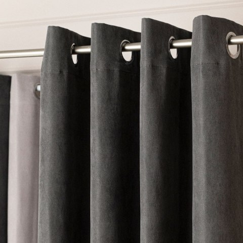 MILAS SOFT Zasłona gotowa na przelotkach, 250x140cm, kolor 798 ciemny szary MILAS1/ZGP/798/140250/1 MILAS SOFT Zasłona gotowa na przelotkach, 250x140cm, kolor 798 ciemny szary MILAS1/ZGP/798/140250/1