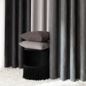 MILAS SOFT Zasłona gotowa na przelotkach, 250x140cm, kolor 798 ciemny szary MILAS1/ZGP/798/140250/1