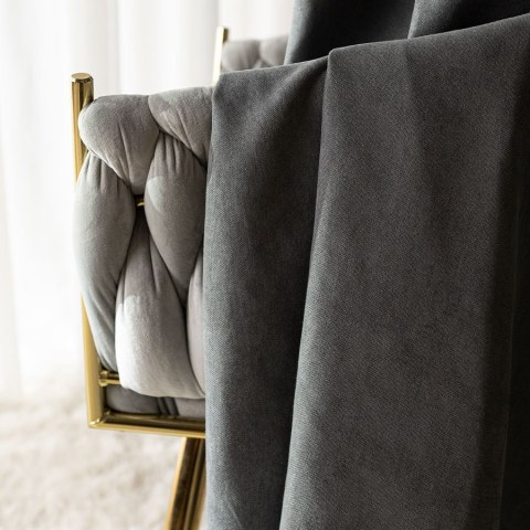 MILAS SOFT Zasłona gotowa na przelotkach, 250x140cm, kolor 798 ciemny szary MILAS1/ZGP/798/140250/1 MILAS SOFT Zasłona gotowa na przelotkach, 250x140cm, kolor 798 ciemny szary MILAS1/ZGP/798/140250/1