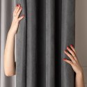 MILAS SOFT Zasłona gotowa na przelotkach, 250x140cm, kolor 798 ciemny szary MILAS1/ZGP/798/140250/1