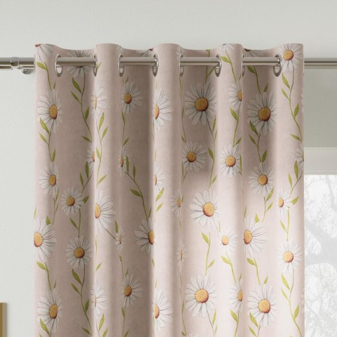 STOKROTKA Tkanina dekoracyjna typu MILAS, szer. 165cm, kolor 004 beżowy D00312/MIL/004/165000/1