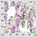 WISTERIA Tkanina dekoracyjna typu MILAS, szer. 165cm, kolor biały D00309/MIL/001/165000/1
