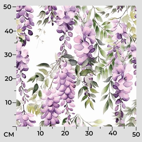 WISTERIA Tkanina dekoracyjna typu MILAS, szer. 165cm, kolor biały D00309/MIL/001/165000/1 WISTERIA Tkanina dekoracyjna typu MILAS, szer. 165cm, kolor biały D00309/MIL/001/165000/1