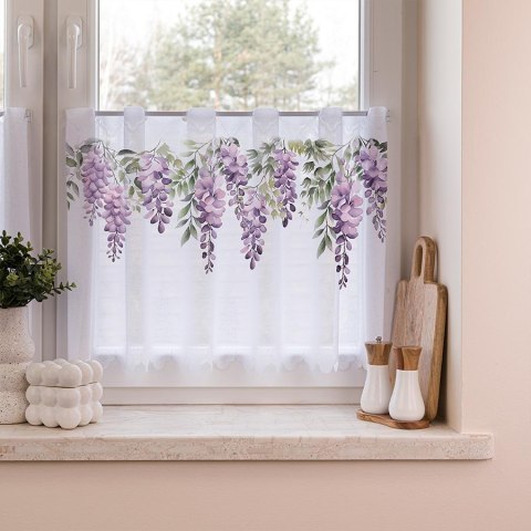 WISTERIA Zazdrostka żakardowa 361910, wys. 50cm, kolor biały D00309/ZAZ/001/000050/1 WISTERIA Zazdrostka żakardowa 361910, wys. 50cm, kolor biały D00309/ZAZ/001/000050/1