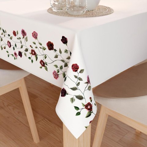 RÓŻYCZKI Tkanina dekoracyjna NINA WODOODPORNA, szer. 160cm, kolor biały D00326/NIW/001/160000/1