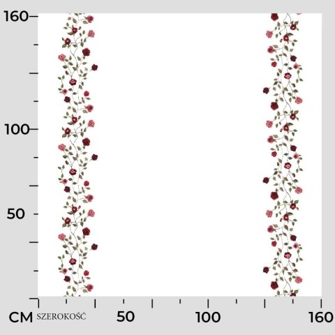 RÓŻYCZKI Tkanina dekoracyjna NINA WODOODPORNA, szer. 160cm, kolor biały D00326/NIW/001/160000/1