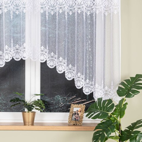 ŻANETA Firanka żakardowa gotowa, 135x400cm, kolor biały 181043/FBL/001/400135/1 ŻANETA Firanka żakardowa gotowa, 135x400cm, kolor biały 181043/FBL/001/400135/1
