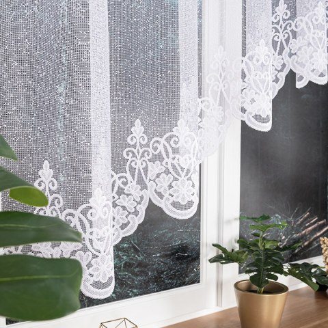 ŻANETA Firanka żakardowa gotowa, 135x400cm, kolor biały 181043/FBL/001/400135/1 ŻANETA Firanka żakardowa gotowa, 135x400cm, kolor biały 181043/FBL/001/400135/1