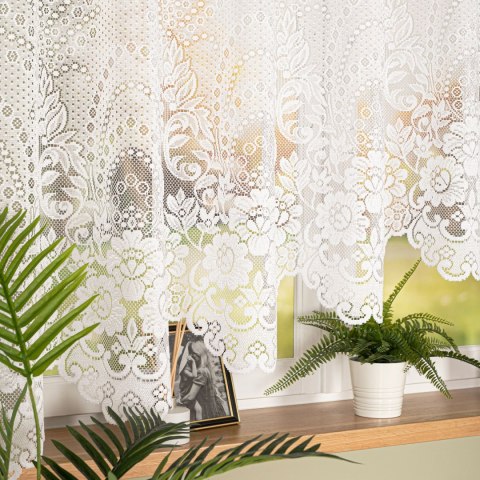 ELA Firanka żakardowa gotowa, 160x400cm, kolor biały 361090/FBL/001/400160/1 ELA Firanka żakardowa gotowa, 160x400cm, kolor biały 361090/FBL/001/400160/1