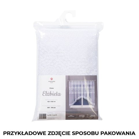 ELŻBIETA Firanka żakardowa gotowa, 160x310cm, kolor biały 004164/FBL/001/310160/1 ELŻBIETA Firanka żakardowa gotowa, 160x310cm, kolor biały 004164/FBL/001/310160/1