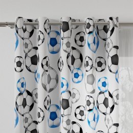 FUTBOL Tkanina dekoracyjna typu MILAS, szer. 165cm, kolor 007 niebieski D00051/MIL/007/165000/1