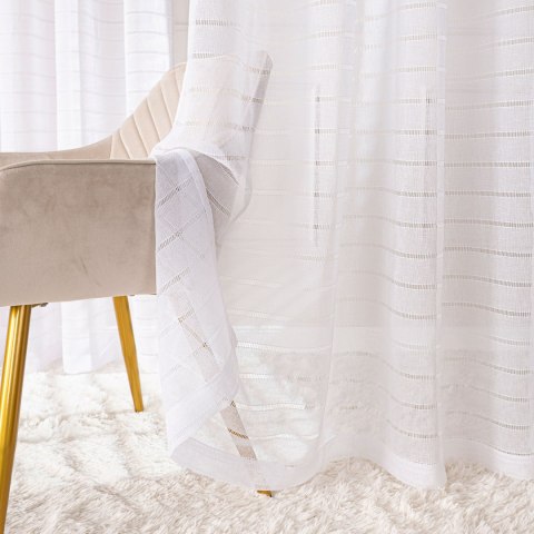 Firana gotowa na przelotkach, 250x140cm, kolor biały 424088/FGP/001/140250/1 Firana gotowa na przelotkach, 250x140cm, kolor biały 424088/FGP/001/140250/1