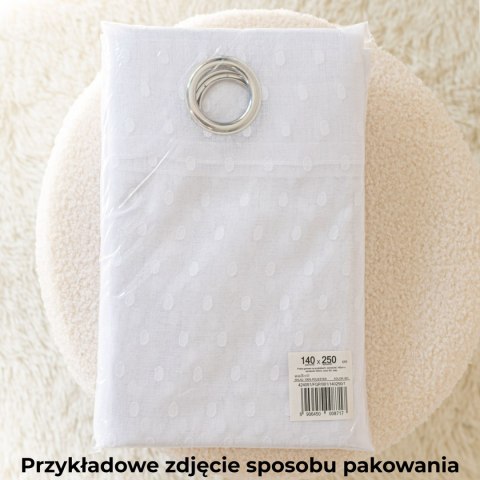 Firana gotowa na przelotkach, 250x140 cm, kolor biały 424091/FGP/001/140250/1 Firana gotowa na przelotkach, 250x140 cm, kolor biały 424091/FGP/001/140250/1