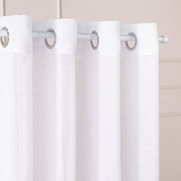 Firana gotowa na przelotkach, 250x140 cm, kolor biały 424118/FGP/001/140250/1