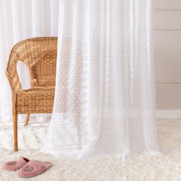 Firana gotowa na taśmie, szerokość 300c x wysokość 250cm, kolor biały 424091/FGT/001/300250/1