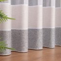 Firanka fantazyjna z ołowianką, wys. 300cm, kolor 003 biały z beżowo-szarymi pasami 001827/OLO/003/000300/1