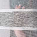 Firanka fantazyjna z ołowianką, wys. 300cm, kolor 003 biały z beżowo-szarymi pasami 001827/OLO/003/000300/1