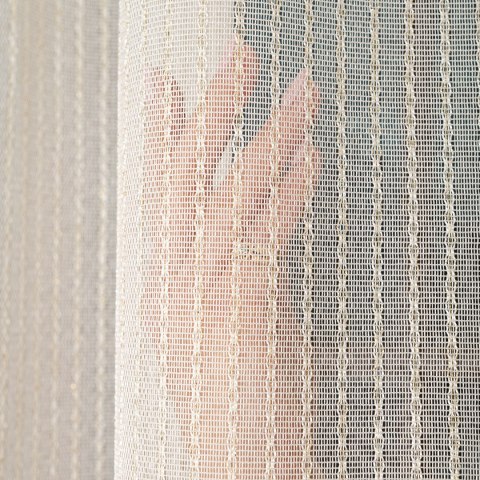 Firanka fantazyjna z ołowianką, wys. 300cm, kolor 120 kremowy ze złotą nitką 002047/OLO/120/000300/1