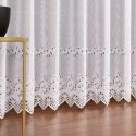 Firanka żakardowa ze wzorem pasowym, wys. 250cm, kolor biały 018534/000/001/000250/1