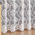 Firanka żakardowa ze wzorem po całości, wys. 250cm, kolor biały 022130/000/001/000250/1