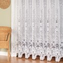 Firanka żakardowa ze wzorem po całości, wys. 270cm, kolor biały 361090/000/001/000270/1