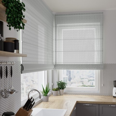 LINO Tkanina dekoracyjna, wys. 160cm, kolor 005 szary, 036148 D00L96/LIN/005/000160/1