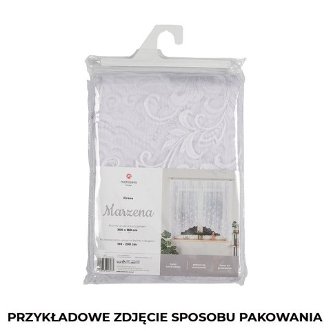 MARZENA Firanka żakardowa gotowa, 160x500cm, kolor biały 023400/FBL/001/500160/1 MARZENA Firanka żakardowa gotowa, 160x500cm, kolor biały 023400/FBL/001/500160/1