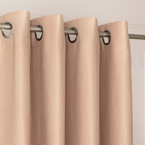 MILAS SOFT Zasłona gotowa na przelotkach, 250x140cm, kolor 006 kawowy MILAS1/ZGP/006/140250/1