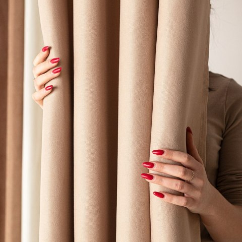 MILAS SOFT Zasłona gotowa na przelotkach, 250x140cm, kolor 006 kawowy MILAS1/ZGP/006/140250/1 MILAS SOFT Zasłona gotowa na przelotkach, 250x140cm, kolor 006 kawowy MILAS1/ZGP/006/140250/1