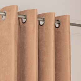 MILAS SOFT Zasłona gotowa na przelotkach, 250x140cm, kolor 007 ciemny kawowy MILAS1/ZGP/007/140250/1