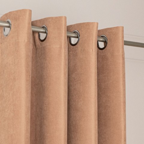 MILAS SOFT Zasłona gotowa na przelotkach, 250x140cm, kolor 007 ciemny kawowy MILAS1/ZGP/007/140250/1 MILAS SOFT Zasłona gotowa na przelotkach, 250x140cm, kolor 007 ciemny kawowy MILAS1/ZGP/007/140250/1