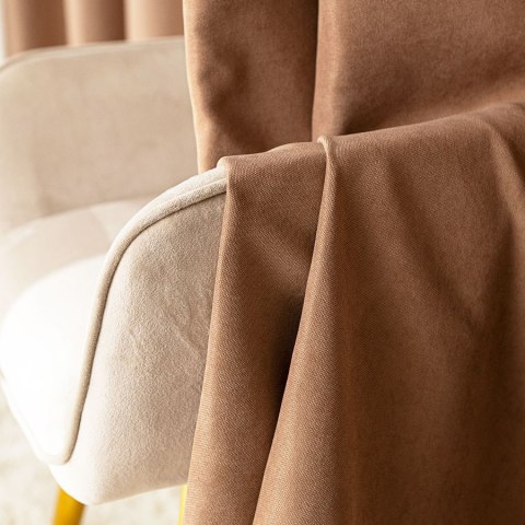 MILAS SOFT Zasłona gotowa na przelotkach, 250x140cm, kolor 007 ciemny kawowy MILAS1/ZGP/007/140250/1 MILAS SOFT Zasłona gotowa na przelotkach, 250x140cm, kolor 007 ciemny kawowy MILAS1/ZGP/007/140250/1