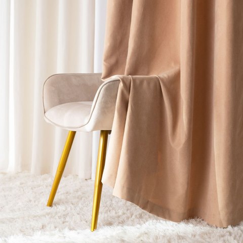 MILAS SOFT Zasłona gotowa na przelotkach, 250x140cm, kolor 009 beżowy MILAS1/ZGP/009/140250/1 MILAS SOFT Zasłona gotowa na przelotkach, 250x140cm, kolor 009 beżowy MILAS1/ZGP/009/140250/1