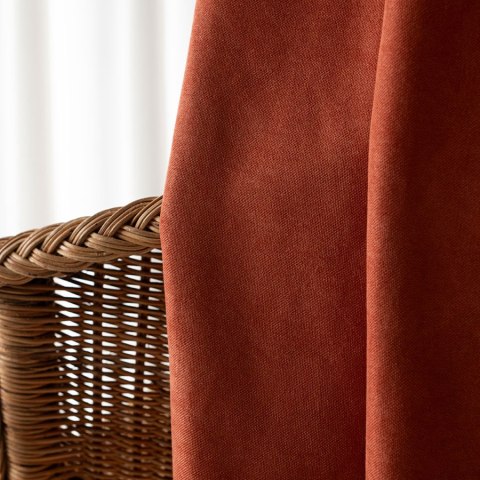 MILAS SOFT Zasłona gotowa na przelotkach, 250x140cm, kolor 021 rdzawy MILAS1/ZGP/021/140250/1 MILAS SOFT Zasłona gotowa na przelotkach, 250x140cm, kolor 021 rdzawy MILAS1/ZGP/021/140250/1