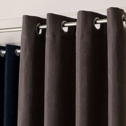 MILAS SOFT Zasłona gotowa na przelotkach, 250x140cm, kolor 032 brązowo szary MILAS1/ZGP/032/140250/1