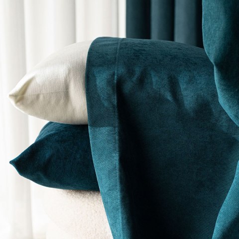 MILAS SOFT Zasłona gotowa na przelotkach, 250x140cm, kolor 768 ciemny turkusowy; petrol MILAS1/ZGP/768/14 MILAS SOFT Zasłona gotowa na przelotkach, 250x140cm, kolor 768 ciemny turkusowy; petrol MILAS1/ZGP/768/14