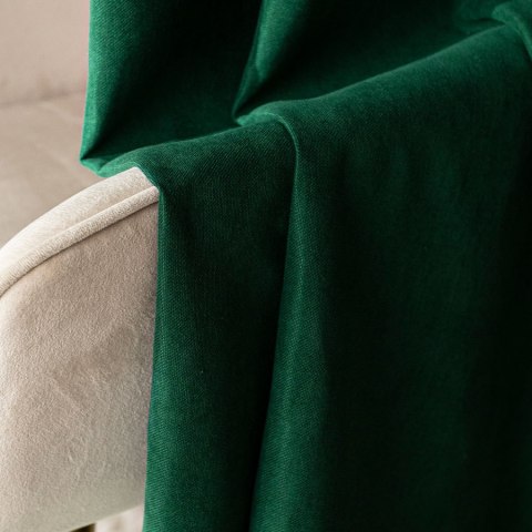 MILAS SOFT Zasłona gotowa na przelotkach, 250x140cm, kolor 788 szmaragdowy MILAS1/ZGP/788/140250/1 MILAS SOFT Zasłona gotowa na przelotkach, 250x140cm, kolor 788 szmaragdowy MILAS1/ZGP/788/140250/1