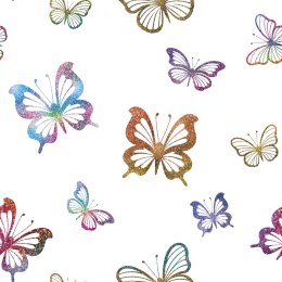 MOTYLKI Tkanina dekoracyjna typu MILAS, szer. 165cm, kolor biały D00310/MIL/001/165000/1