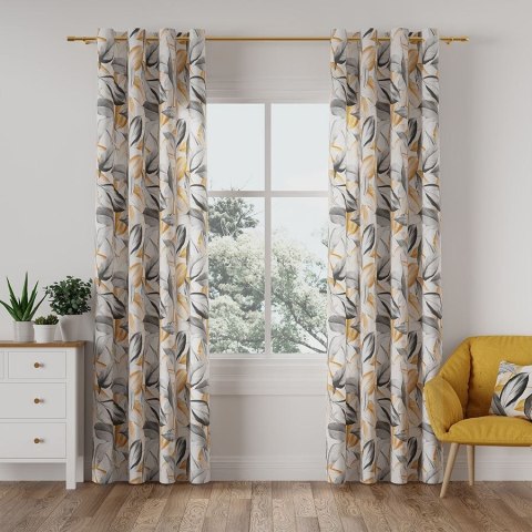 PERUGA Tkanina dekoracyjna typu MILAS, szer. 165cm, kolor 008 musztardowy D00008/MIL/008/165000/1