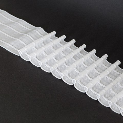 Taśma C2865 "ołówek"10cm, marszczenie 1:2, biała TASMAY/T16/200/010000/1