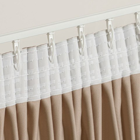 Taśma C8952 "ołówek" 8cm, marszczenie 1:2,5, biała TASMAY/ZP5/250/008000/1