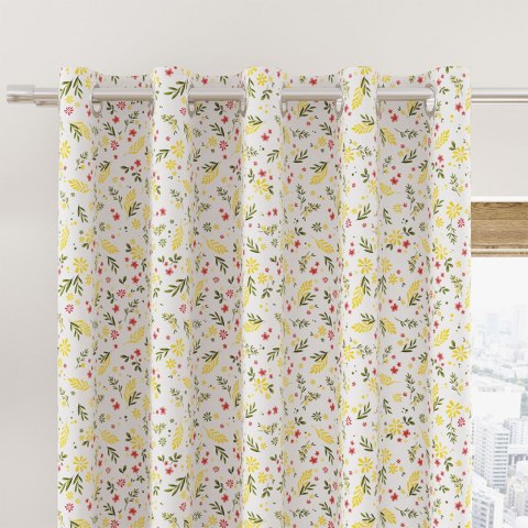 WIOSENNE KWIATUSZKI Tkanina dekoracyjna NINA WODOODPORNA, szer. 160cm, kolor 002 zielony D00209/NIW/002/160000/1