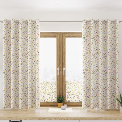 WIOSENNE KWIATUSZKI Tkanina dekoracyjna NINA WODOODPORNA, szer. 160cm, kolor 002 zielony D00209/NIW/002/160000/1