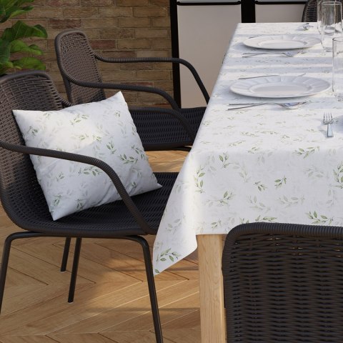 WIOSENNE LISTKI Tkanina dekoracyjna NINA WODOODPORNA, szer. 160cm, kolor 002 zielony D00210/NIW/002/160000/1