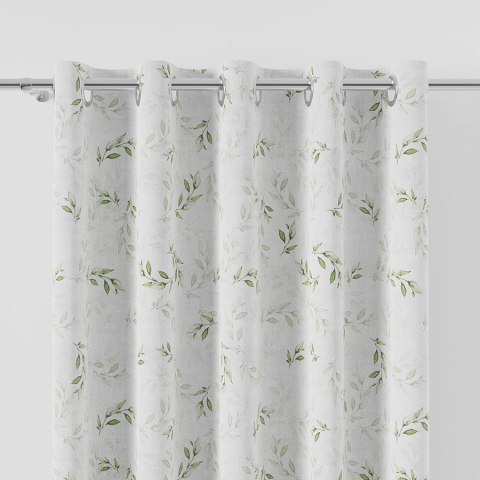 WIOSENNE LISTKI Tkanina dekoracyjna NINA WODOODPORNA, szer. 160cm, kolor 002 zielony D00210/NIW/002/160000/1