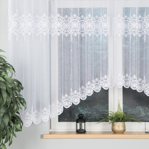 ŻANETA Firanka żakardowa gotowa, 155x550cm, kolor biały 181043/FBL/001/550155/1 ŻANETA Firanka żakardowa gotowa, 155x550cm, kolor biały 181043/FBL/001/550155/1