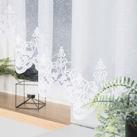ŻANETA Firanka żakardowa gotowa, 155x550cm, kolor biały 181043/FBL/001/550155/1 ŻANETA Firanka żakardowa gotowa, 155x550cm, kolor biały 181043/FBL/001/550155/1